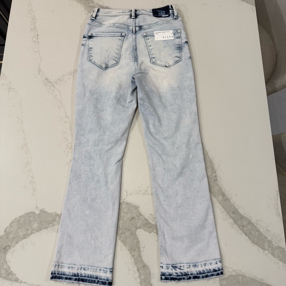 Risen NWT Camille Acid Wash Crop Straight Denim Jeans Women’s 3/26W Light Wash - Picture 10 of 14